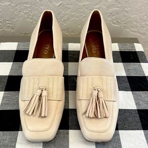 Franco Sarto Rome Loafer in Cream 9.5 new
